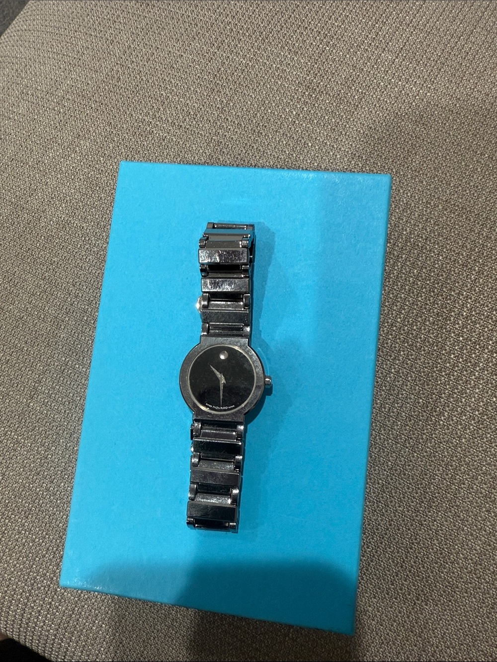 Movado Black Stainless Bracelet Minimalist Museum Watch